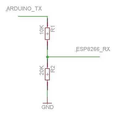 3.3v divisor for ESP8266 Arduino