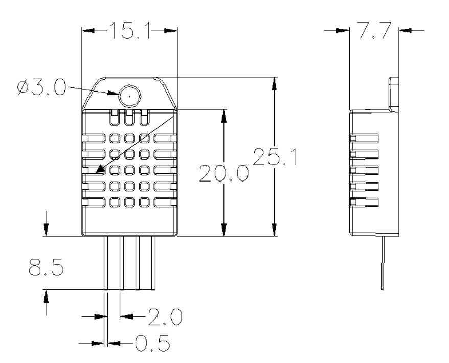 DHT22 size