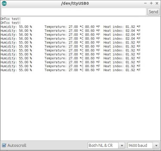 DHT22 Arduino Serial reading