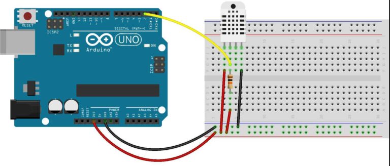 DHT22 connection with Arduino