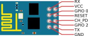 ESP8266-01 PIN description pinout