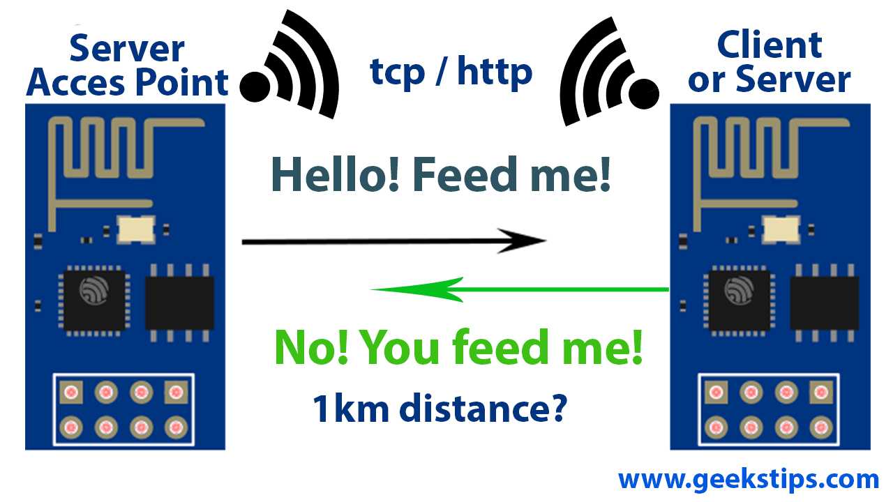 ESP8266 talk with each other -two esp connected