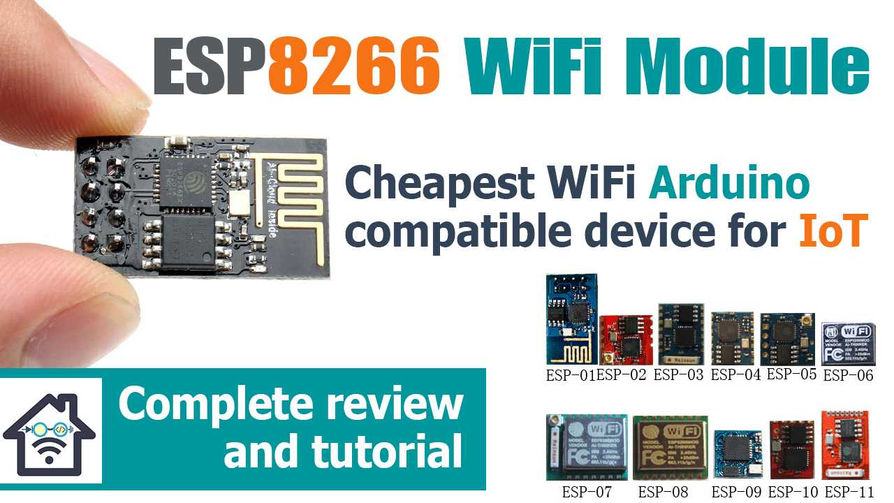 ESP8266 Arduino WiFi module tutorial and review