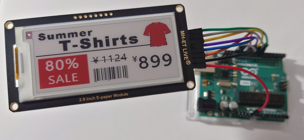E-paper Eink Arduino Display TinkerIoT