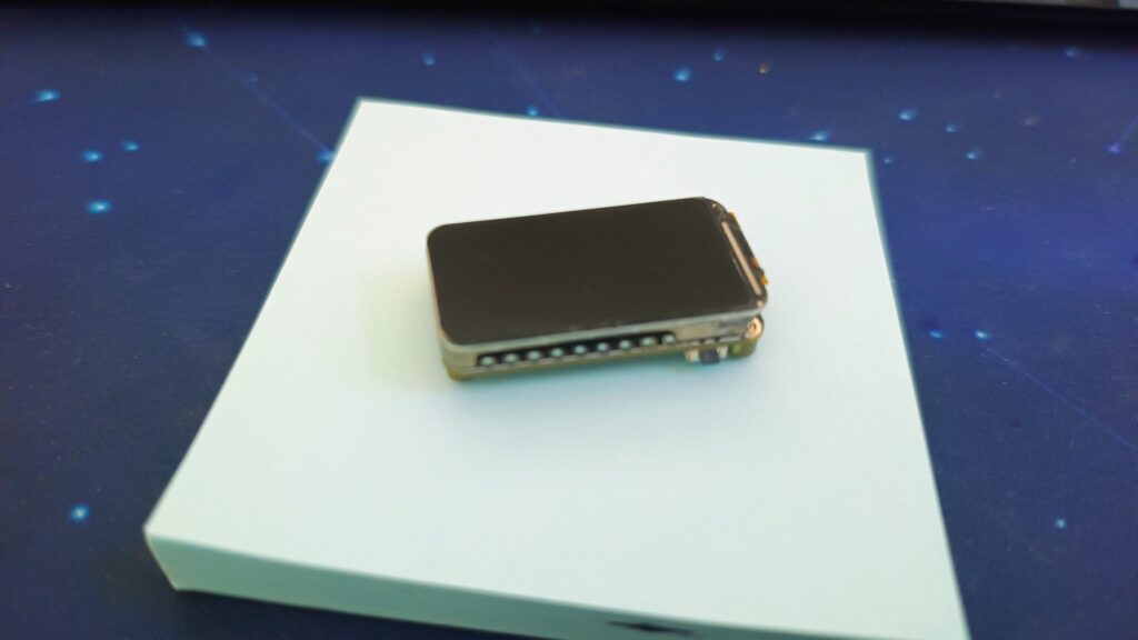 ESP32-C6 Dev Board with Embedded Display side perspective view