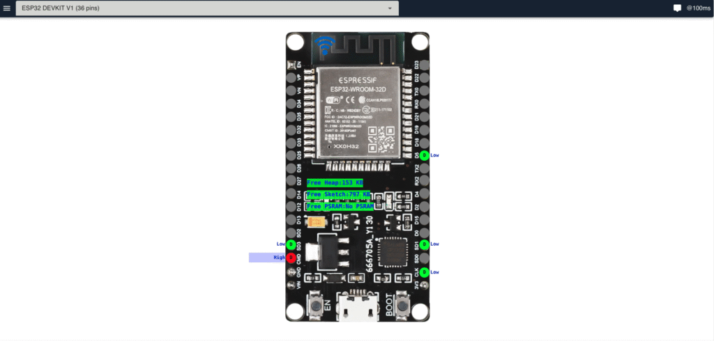 ESP32 GPIO Viewer with Tasmota web interface